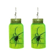 Earings Alien UFO Witch Cauldron Glow In The Dark Acrylic Ear Drops(1 Pair) OOEOO